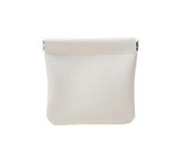 Trousse à maquillage en cuir synthétique sans fermeture éclair - Organiseur compact avec fermeture automatique pour écouteurs, bijoux, câbles, Trompette blanche., Refer to description, Unisexe