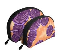 Trousse à maquillage portable motif avocat - Organiseur de maquillage de voyage avec fermeture éclair et compartiments intérieurs, Champignons d'art hippie, Taille unique