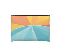 Trousse à maquillage réutilisable en papier imperméable et légère pour voyage, école et usage quotidien Motif imprimé complet pour femmes, étudiants, écologistes, Noir , Taille unique