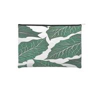 Trousse à maquillage réutilisable en papier imperméable et légère pour voyage, école et usage quotidien Motif imprimé complet pour femmes, étudiants, écologistes, Noir , Taille unique