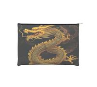 Trousse à maquillage réutilisable en papier imperméable et légère pour voyage, école et usage quotidien Motif imprimé floral pour femmes, étudiants, écologistes, Noir , Taille unique