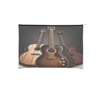 Trousse à maquillage réutilisable en papier imperméable et légère pour voyage, école et usage quotidien Motif imprimé intégral pour femmes, étudiants, écologistes, Noir , Taille unique