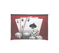 Trousse à maquillage réutilisable en papier imperméable et légère pour voyage, école et usage quotidien Motif imprimé intégral pour femmes, étudiants, écologistes, Noir , Taille unique