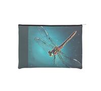 Trousse à maquillage réutilisable en papier imperméable et légère pour voyage, école et usage quotidien Motif imprimé galaxie pour femmes, étudiants, écologistes, Noir , Taille unique