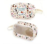 Trousse à maquillage transparente inspirée du personnage de dessin animé Alice - Cadeau idéal pour les contes de fées, Late MB UK, SAC