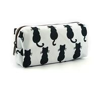 Trousse à motif chat noir, pour crayons ou maquillage, idéale pour les enfants, les enseignants ou pour la rentrée