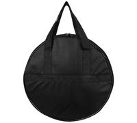 Trousse à Outils Ronde Portable Noire en Tissu Oxford, Format Circulaire | Grosse Capacité de Rangement, Design Épais, pour Outils et Câbles de Charge Auto