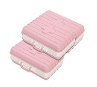 Trousse à pharmacie portable en forme de valise, 3 compartiments à 6 grilles - Compacte et pratique pour les voyages, avec compartiments indépendants, idéale pour une utilisation