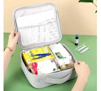 Trousse à pharmacie - Trousse de toilette - Organisateur médical - Sac de médecine de voyage - Beaucoup d'espace de rangement - Pour les voyages - Vert menthe