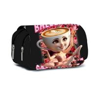 Trousse à stylo italienne double couche, tralala Brainrot Merch Grande capacité Back-to-School Season, trousse de maquillage universelle