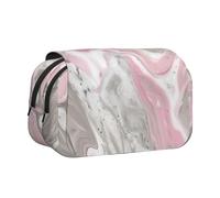 Trousse à stylos à double coquille, poches zippées, grande capacité pour fournitures d'art et voyage