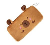 Trousse à stylos, Organiseur de Papeterie Capibara - Trousse Amusante en Peluche Capibara - pour Gomme à Effacer règle, marqueur à lèvres, écouteurs, matériel Scolaire pour, Filles, étudiants