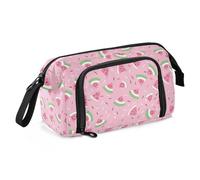 Trousse à stylos rose pastèque de grande capacité avec fente pour garçons école indispensables estuche de lapices para ninos