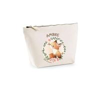 Trousse Ambre Bébé d'amour Renard | Pochette Enfant Mignonne Toilette Maquillage Idée Cadeau pour Jeune