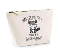 Trousse Anne-Laure Bas Les Pattes Raton Laveur | Idée Fête des mères Cadeau Travail Retraite Trousse Maquillage Toilette