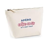 Trousse Apero Entre Amis et C'est Tout - Pouch Case - Idée Trousse Rangement Cadeau Anniversaire Fête Original Famille Travail Départ Collègue Retraite Noël. - Bordeaux&Bleu - 2