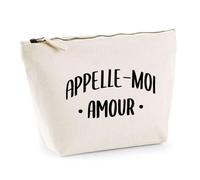 Trousse Appelle Moi Amour | Pochette Toilette Maquillage | Idée Cadeau Surnom Humour Drôle Marrant Couple Amour Original Anniversaire