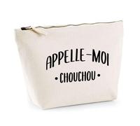 Trousse Appelle Moi Chouchou | Pochette Toilette Maquillage | Idée Cadeau Surnom Humour Drôle Marrant Couple Amour Original Anniversaire
