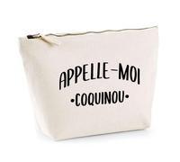 Trousse Appelle Moi Coquinou | Pochette Toilette Maquillage | Idée Cadeau Surnom Humour Drôle Marrant Couple Amour Original Anniversaire