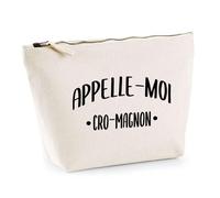 Trousse Appelle Moi Cro-Magnon | Pochette Toilette Maquillage | Idée Cadeau Surnom Humour Drôle Marrant Couple Amour Original Anniversaire