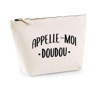 Trousse Appelle Moi Doudou | Pochette Toilette Maquillage | Idée Cadeau Surnom Humour Drôle Marrant Couple Amour Original Anniversaire