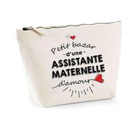 Trousse Assistante Maternelle Bazar d'amour | Pochette Toilette Maquillage Idée Sac Cadeau