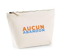 Trousse Aucun Abandon - Pouch Case - Idée Trousse Rangement Cadeau Anniversaire Fête Original Famille Travail Départ Collègue Retraite Noël. - Orange&Bleu - 1
