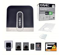 Kit portails coulissants 24V FAAC RAPID KIT SAFE 1059995 automatisme 800 kg CYCL