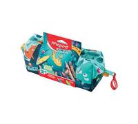 Maped Trousse Jungle Fever – 12 feutres + 12 crayons – Pour enfants dès 2 ans