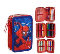 Trousse Avec Accessoires Giotto Spiderman BLEU | GARÇON CERDÀ