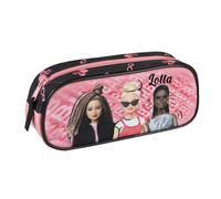 Trousse Barbie pour fille - Personnalisable avec nom - Pour l'école et la maison - Rose