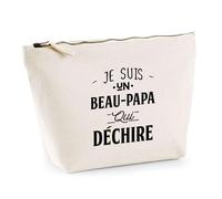 Trousse Beau-Papa Qui Déchire 3 | Pochette Toilette Maquillage | Idée Cadeau Beau Père Papa Humour Original Noël Anniversaire Famille Amour Fête des Pères