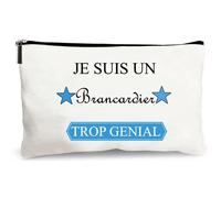 trousse beige je suis un brancardier trop génial idée cadeau rangement