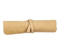 Trousse - Beige - Ronde - En Rouleau - Cuir Véritable - Flying Spirit - Clairefontaine