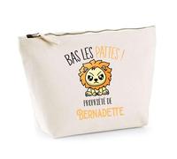 Trousse Bernadette Bas Les Pattes Lion | Idée Fête des mères Cadeau Travail Retraite Trousse Maquillage Toilette