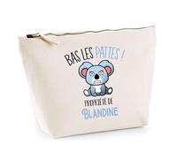 Trousse Blandine Bas Les Pattes Koala | Idée Fête des mères Cadeau Travail Retraite Trousse Maquillage Toilette