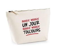 Trousse Boogie Woogie Toujours | Pouch | Idée Trousse Toilette Maquillage Cadeau Anniversaire Fête Original Famille Travail Départ Collègue Retraite