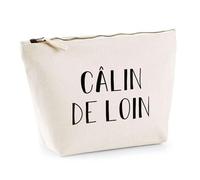 Trousse Calin de Loin | Pochette Toilette Maquillage | Idée Cadeau Copine Copain Couple Drôle Humour Original Anniversaire Amour Unique