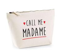 Trousse Call me Madame | Pochette Toilette Maquillage | Idée Cadeau Petite Amie Copine Femme Parfaite Drôle Humour Original Anniversaire Amour Unique