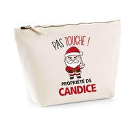 Trousse Candice Pas Touche Père Noël - Secret Santa Cadeau Noël Humour Insolite Collègue