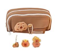 Trousse Capibara - Organisateur et pratique pour crayons | Comprend un intérieur spacieux et une fermeture éclair résistante, idéale pour ranger les stylets, les crayons et les petits soigneusement