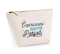 Trousse Capricorne Ascendant Parfait | Pochette Toilette Maquillage | Idée Cadeau Zodiaque Astrologie Horoscope Jeu de Mots Humour Original Noël Anniversaire Astrologue
