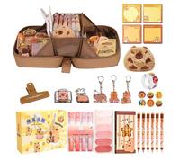 Trousse Capybara - Organiseur zippé spacieux, design multi-compartiments, peut contenir des outils d'écriture, des essentiels de beauté en toute sécurité, livrée avec un carnet | Parfait pour les four