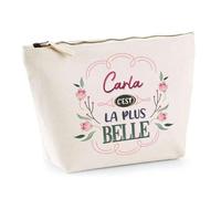 Trousse Carla la Plus Belle | Pochette Maquillage Make-up Toilette Cadeau Fête des Mères Anniversaire Soeur Noël Tata Marraine