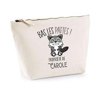 Trousse Carole Bas Les Pattes Raton Laveur | Idée Fête des mères Cadeau Travail Retraite Trousse Maquillage Toilette