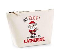 Trousse Catherine Pas Touche Père Noël - Secret Santa Cadeau Noël Humour Insolite Collègue
