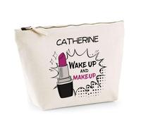 Trousse Catherine Wake Up and Makeup | Pochette Maquillage Routine Beauté Cadeau Anniversaire Femme Fête des Mères Mamies