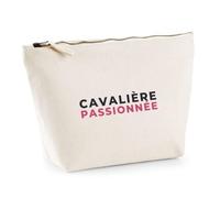 Trousse Cavaliere Passionnee - Pouch Case - Idée Trousse Rangement Cadeau Anniversaire Fête Original Famille Travail Départ Collègue Retraite Noël. - Bleu&Rose - 1