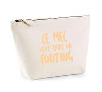 Trousse Ce mec Veut Faire Un Footing | Pouch | Idée Pochette Toilette Maquillage Transport Cadeau Anniversaire Fête Original Famille Travail Départ Collègue Retraite