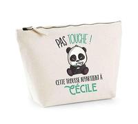 Trousse Cécile Pas Touche Panda | Pochette Toilette Maquillage Idée Sac Cadeau